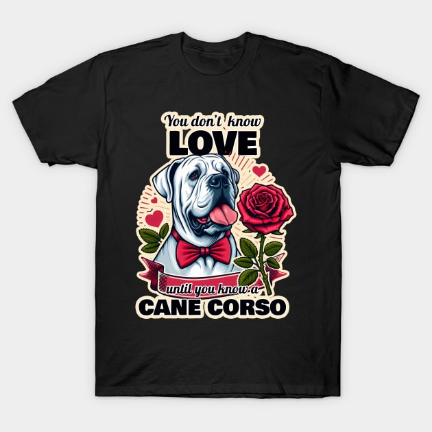 Cane Corso Valentine's day T-Shirt by k9-tee